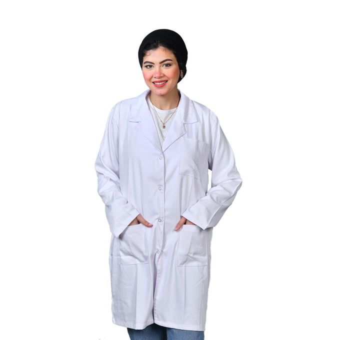 بالطو أبيض عادي XXL