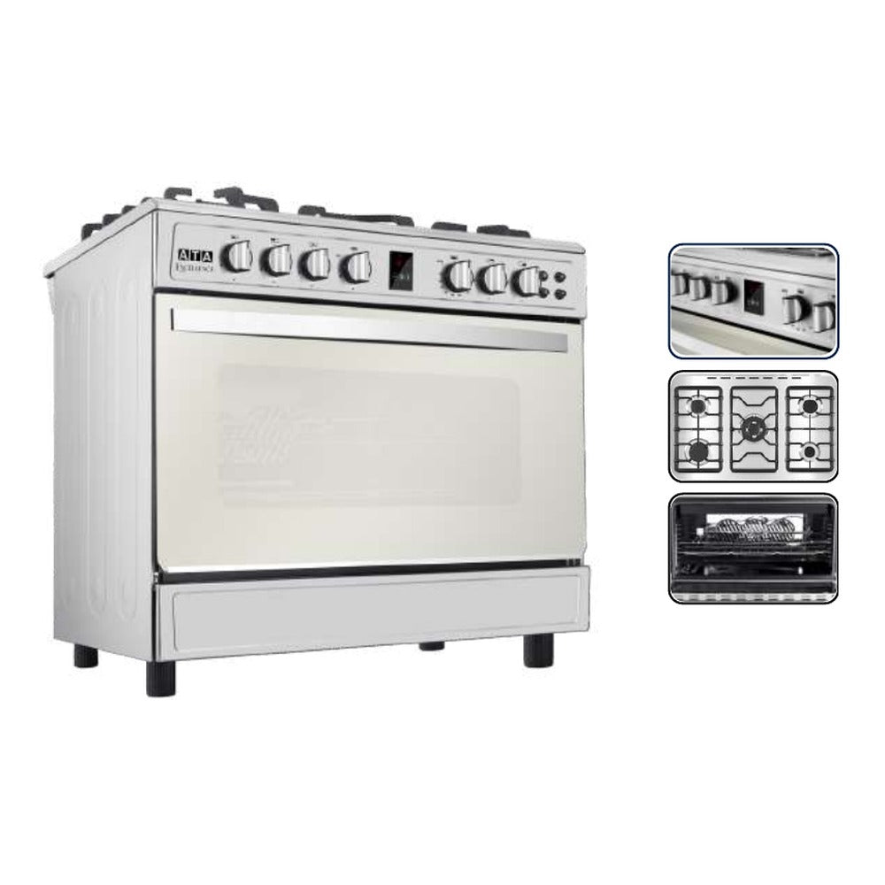 بوتاجاز ATA اكسلانس كاست 90 ديجيتال نص أمان AEXGC96412